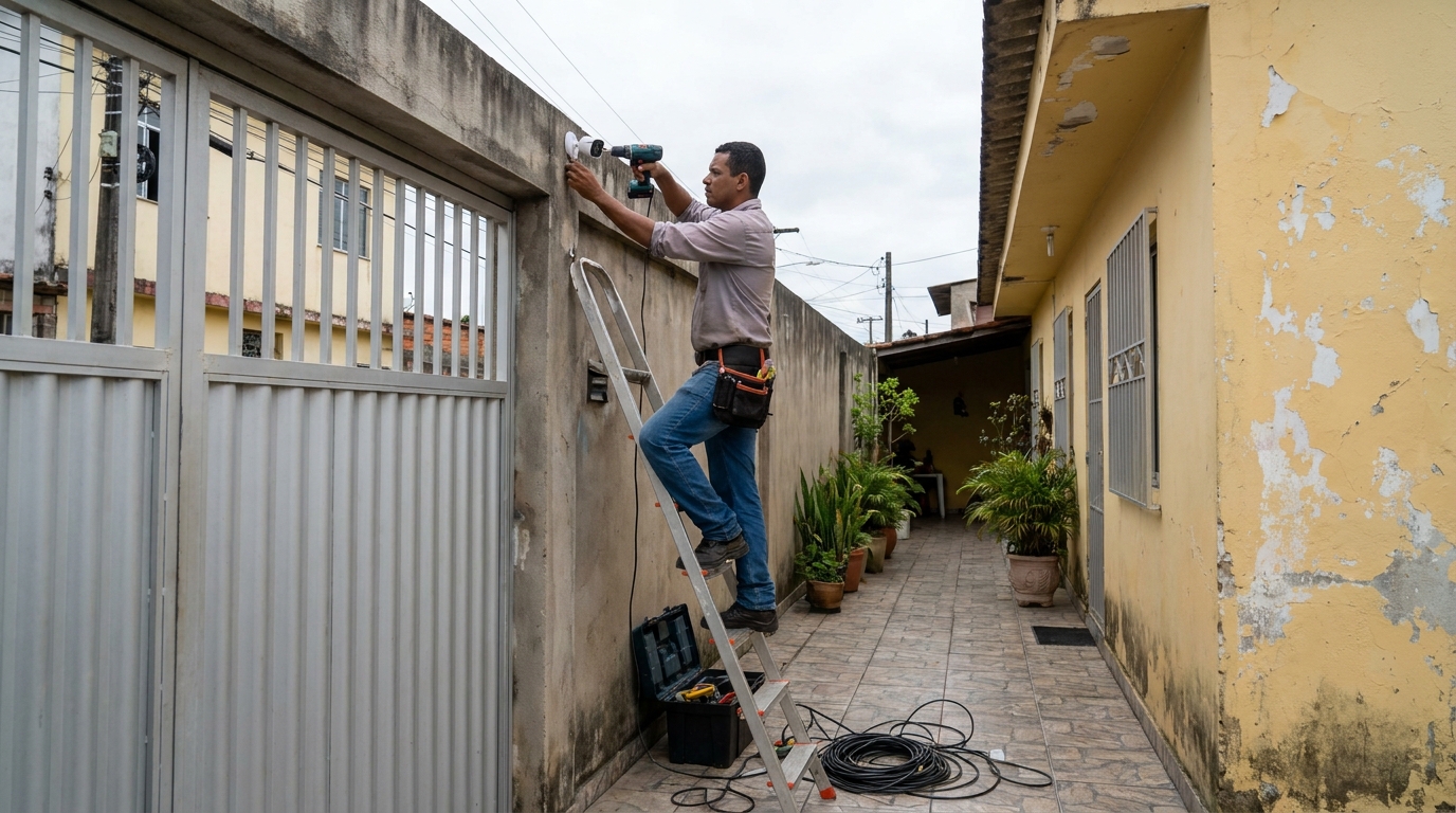 Instalacao de cameras de seguranca profissional em Cotia‑SP
