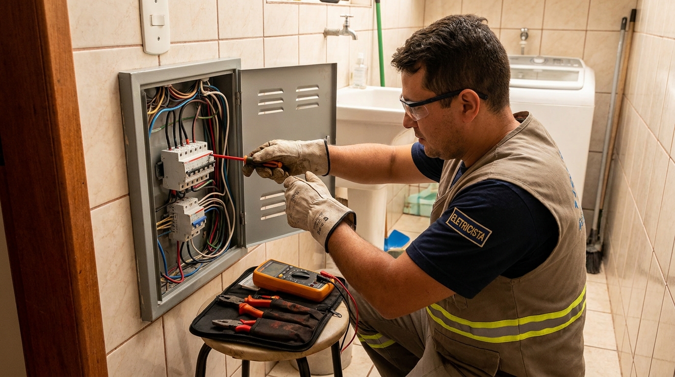 Instalacao de disjuntor residencial em Cotia‑SP